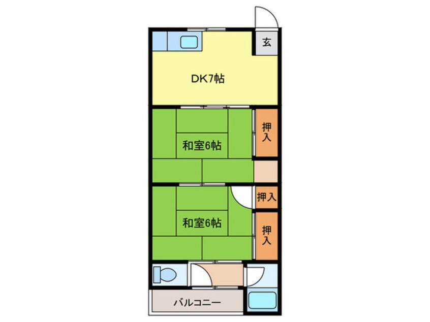 間取図 北田ハイツ