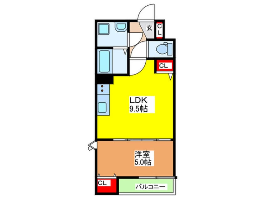 間取図 仮)クレアール茨木
