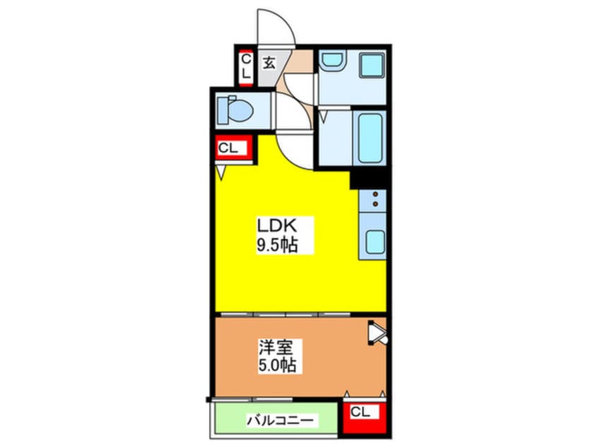 間取図 仮)クレアール茨木