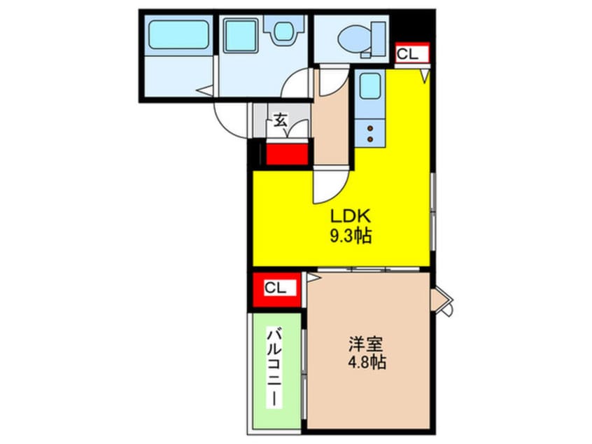 間取図 仮)クレアール茨木
