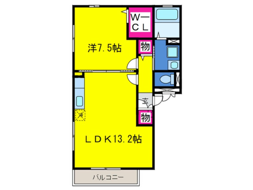 間取図 カ－サ海岸通り