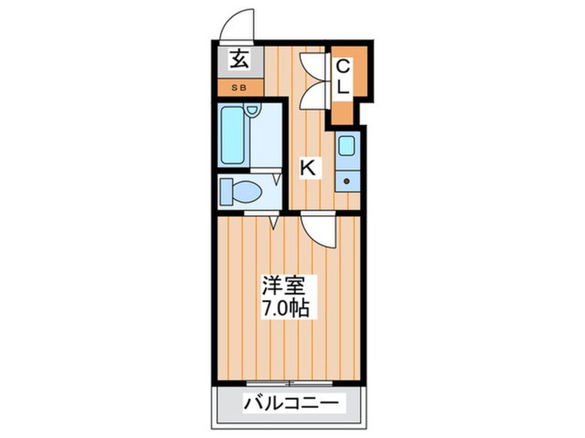 間取図 スクエアコ－ト栄町