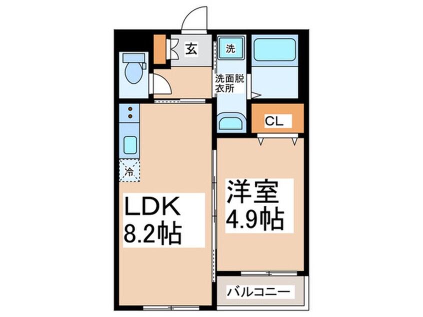 間取図 Ｓｕｎ　Ｇａｒｄｅｎ　元町