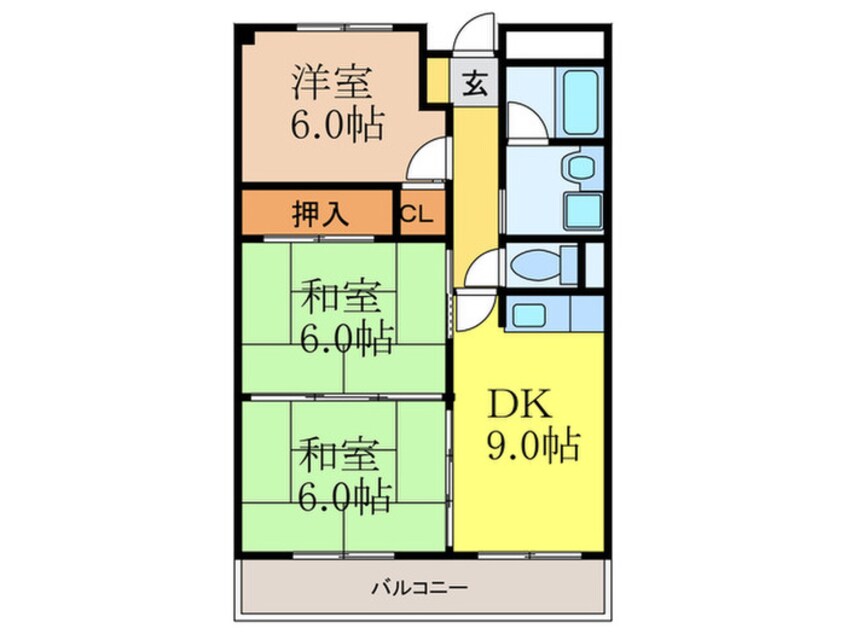 間取図 ハイツサンライズ