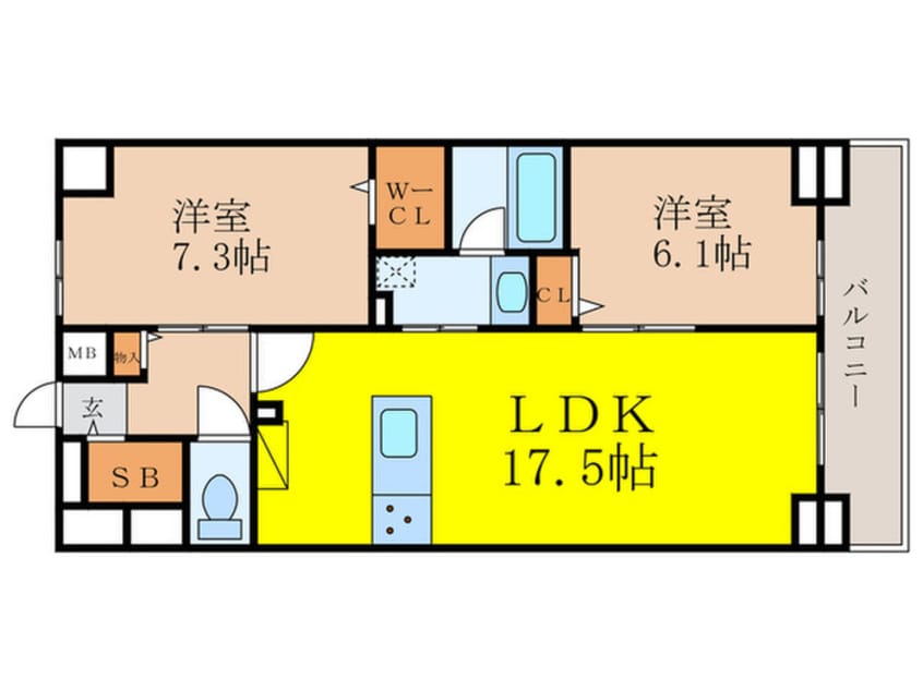 間取図 ジョワイユ新大阪