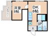 エクセル磯路 1DKの間取り