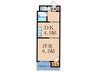 ファーストステージ 1DKの間取り