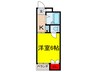 ファーストステージ 1Kの間取り