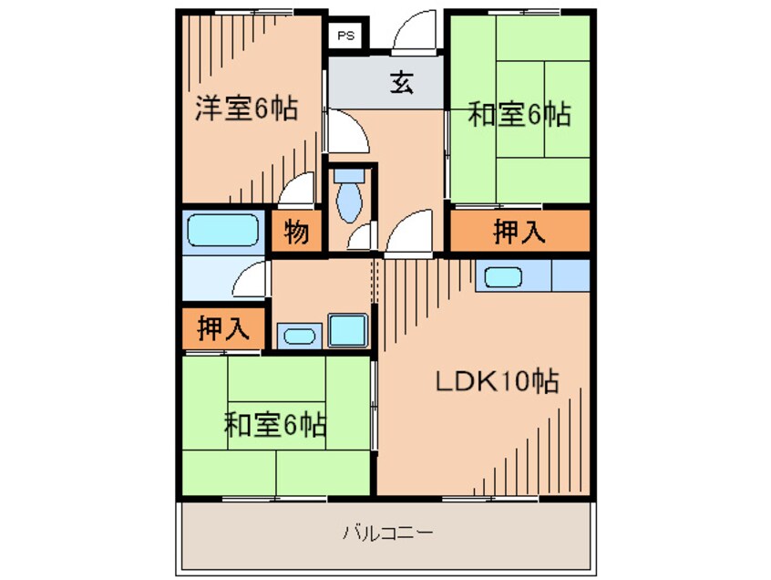 間取図 エクレール五月が丘