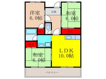 間取図 エクレール五月が丘