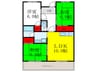 エクレール五月が丘 3LDKの間取り