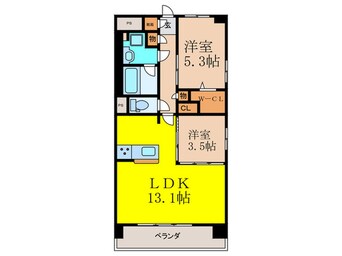 間取図 PremiumCourt千里丘