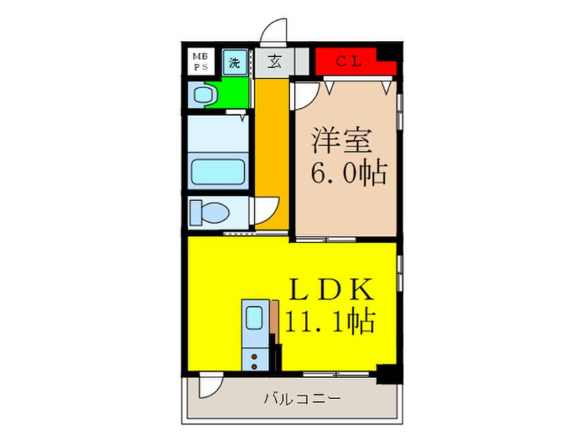 間取図 La Douceur南茨木
