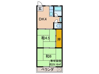 間取図 セントラルハイツＢ棟