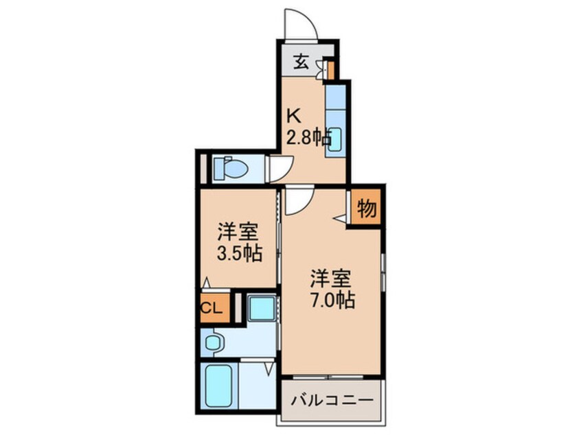 間取図 ラ・フォンテ