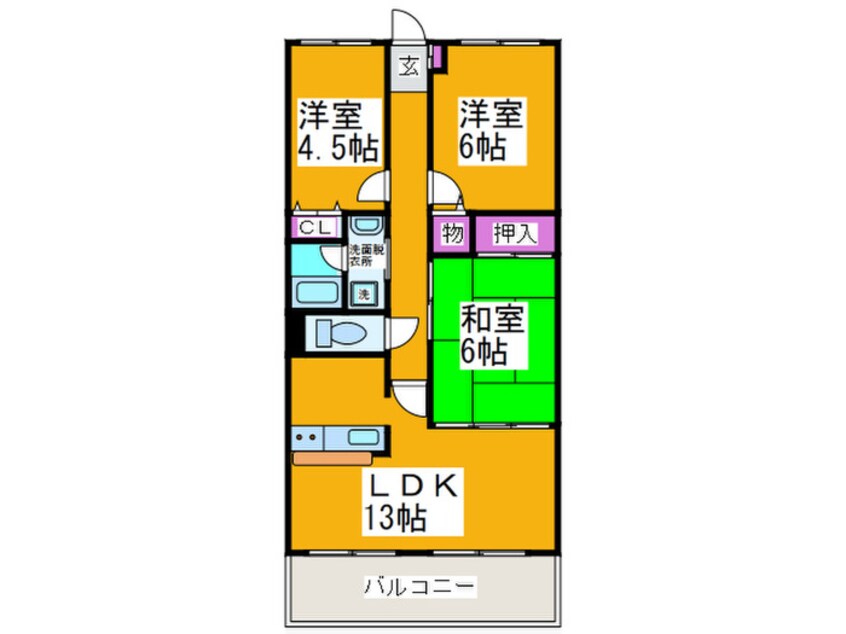 間取図 ボンソワール深井