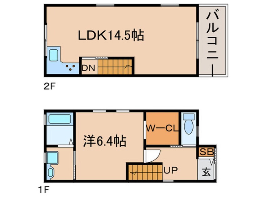間取図 離宮前町１丁目貸家