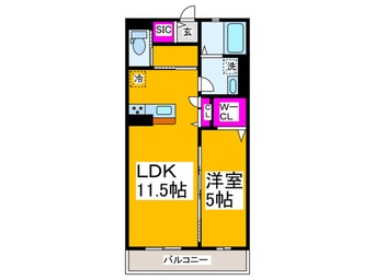 間取図 仮）堺市北区中百舌鳥町共同住宅