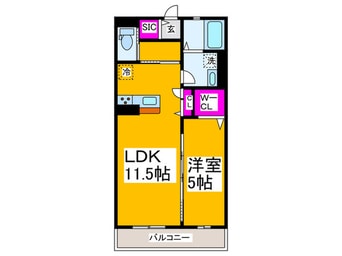 間取図 仮）堺市北区中百舌鳥町共同住宅