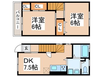 間取図 グッドライフ市岡３丁目