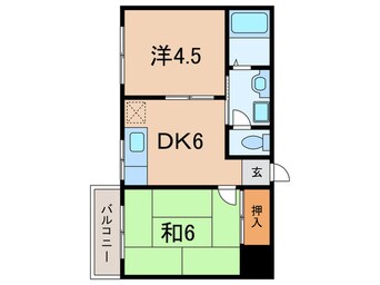 間取図 グリーンフォレスト西宮７