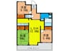 センチュリ－コ－ト宝塚弐番館 3LDKの間取り