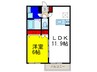 Casa felice vita 1LDKの間取り