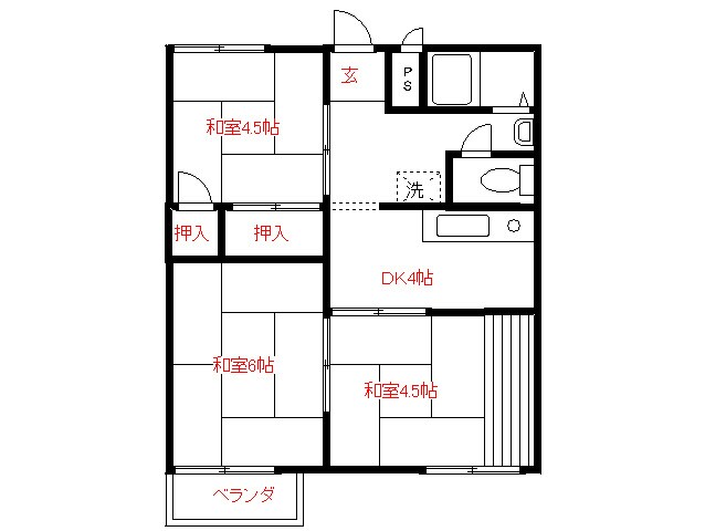間取り図 ハイツ福田