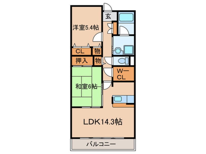 間取図 エトワ-ル大竹