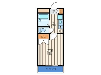 間取図 アンプル－ル西三荘