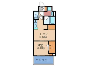 間取図 アーバネックス中崎町