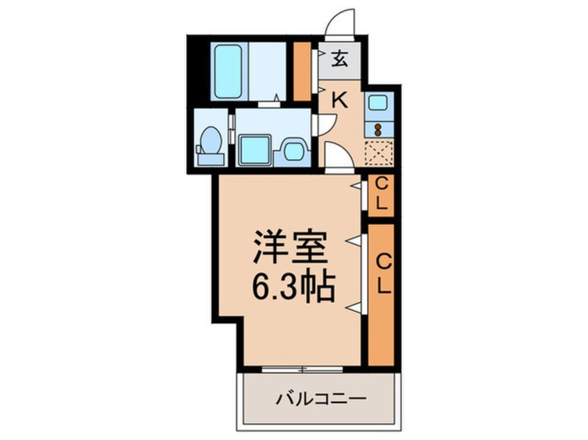 間取図 プロスパーコート桃谷