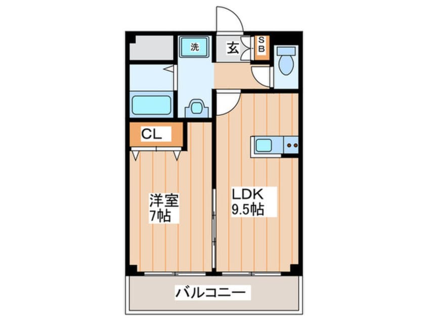 間取図 グランパシフィック萱島