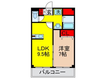 間取図 グランパシフィック萱島