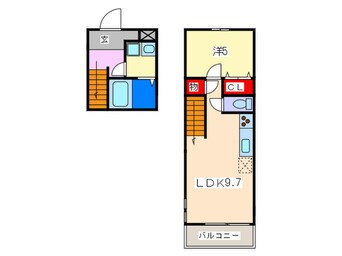 間取図 フジパレス谷町Ａ棟