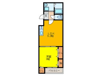 間取図 フジパレス深江橋Ⅲ番館