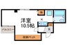 CK西大路 1Kの間取り