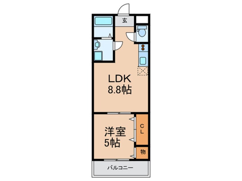 間取図 フジパレス谷町Ｂ棟