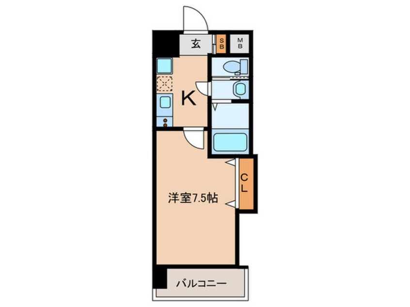 間取図 Luxe天王寺