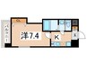 Luxe天王寺 1Kの間取り