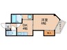 メゾンミヤ 1DKの間取り