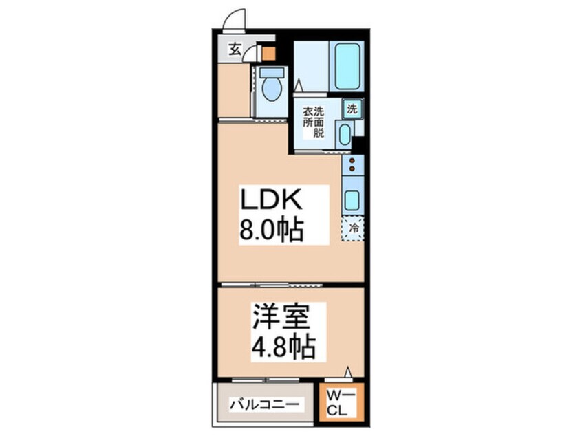 間取図 Feliz Courtりんくう