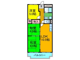 間取図 香里園オ－クヒルズⅡ