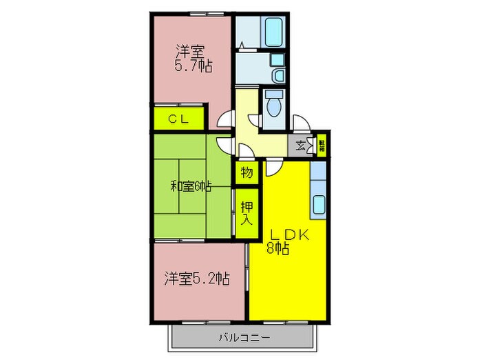 間取り図 ハイツオカダ