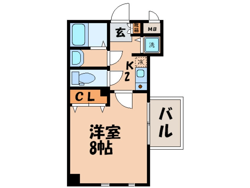 間取図 アスヴェル京都二条烏丸(４０３)