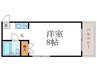 アンジェ北壺井 1Kの間取り