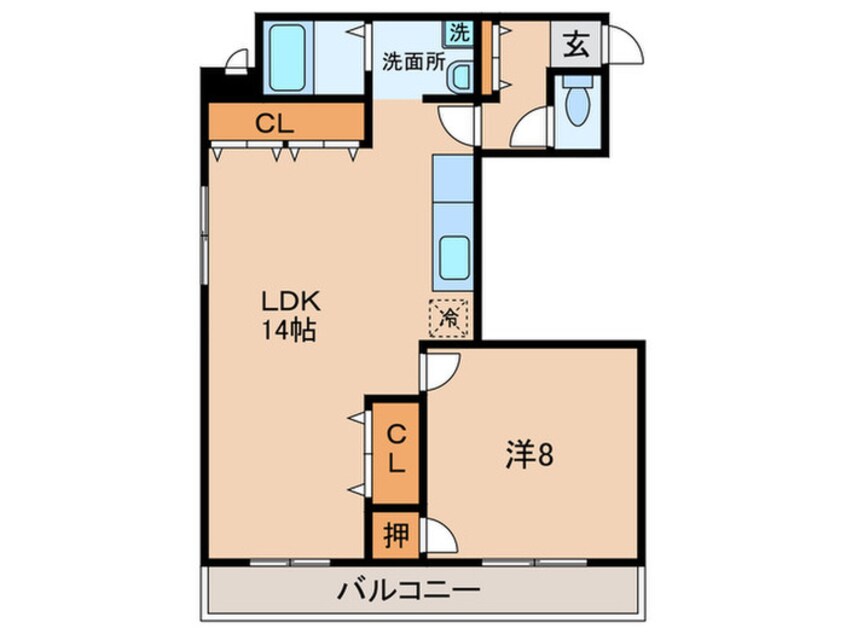 間取図 新栄プロパティー恵我之荘