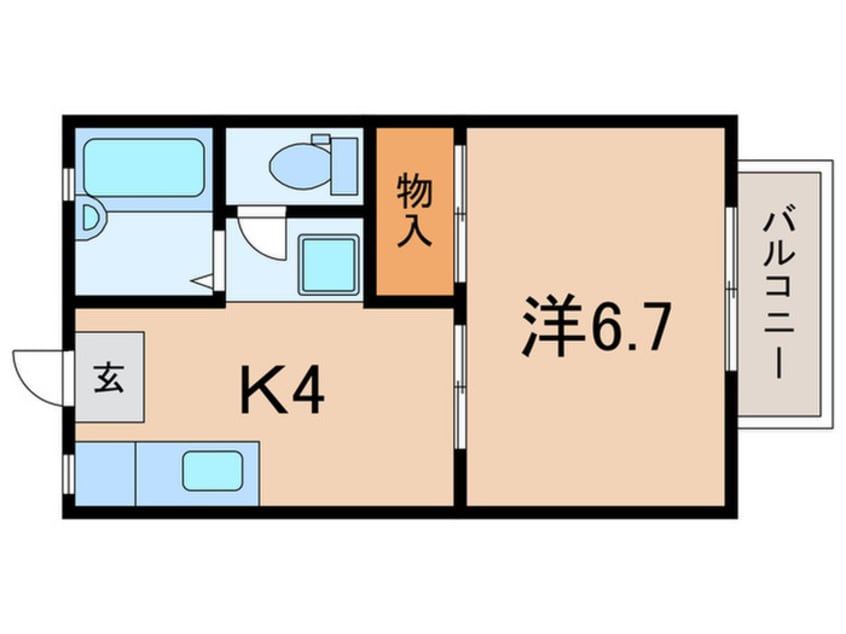 間取図 メゾン　ドゥ　フルール
