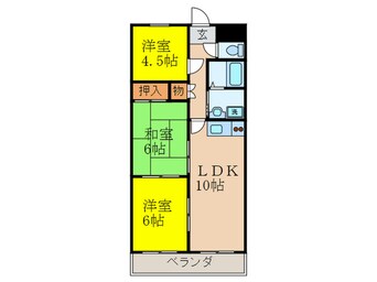 間取図 パレス東洋８号館