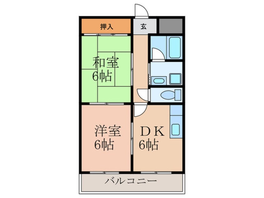 間取図 エスポワ－ル森友